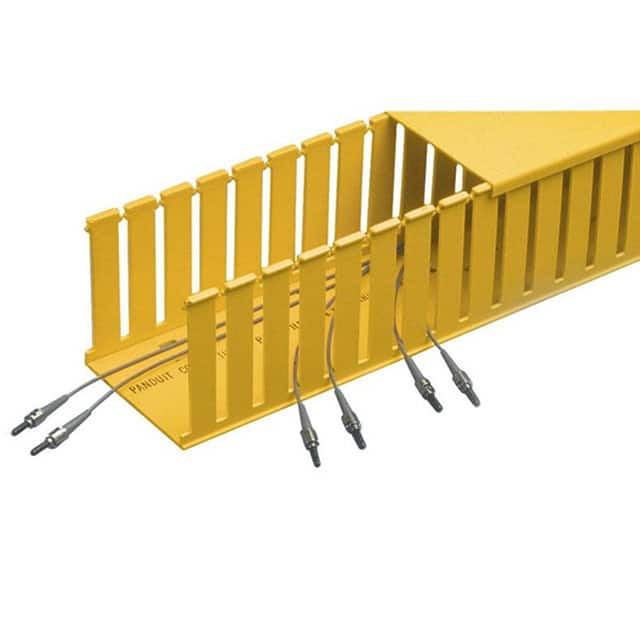 E4X4YL6 WIRE DUCT SLOTTED RIVET 6' YLW
