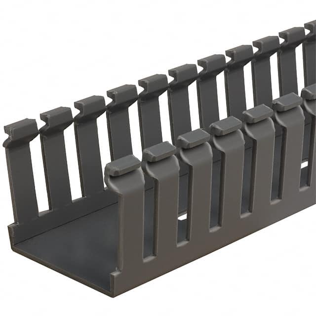 F1.5X1.5LG6 WIRE DUCT SLOTTED SCREW 6' GRAY