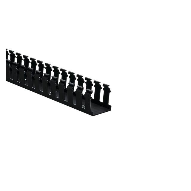181-22020 WIRE DUCT SLOTTED SCREW 6' BLACK