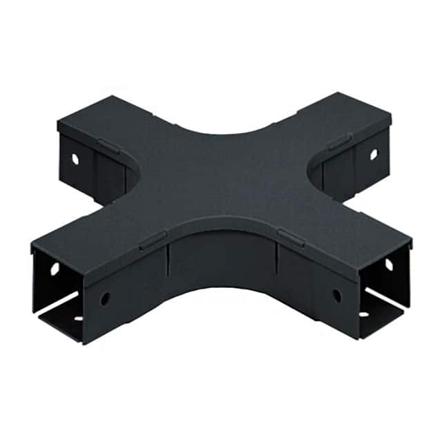 FFWC2X2BL CROSS FITTING 4WAY BLACK 2X2"