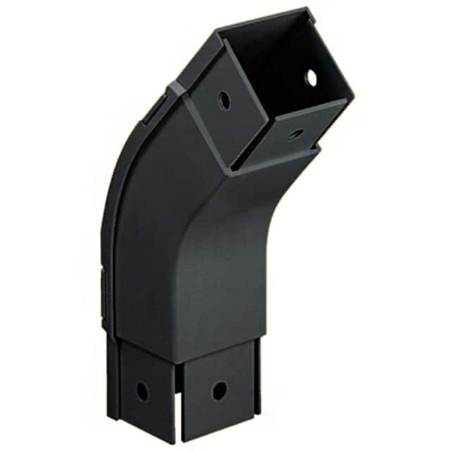 FOV452X2BL FITTING OUT VERT 45DEG BK 2X2