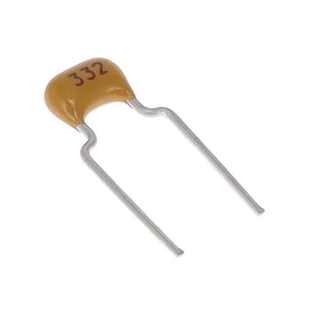 C322C332J1G5TA CAP CER 3300PF 100V NP0 RADIAL