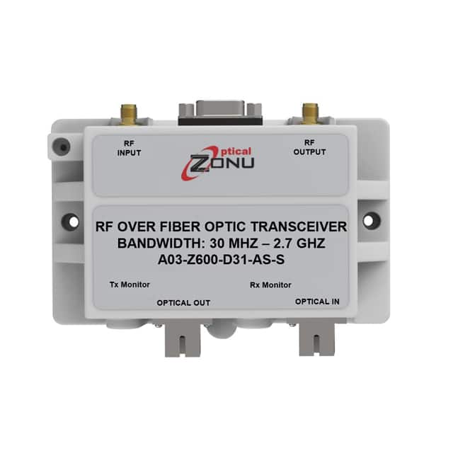 A03-Z600-D31-AS-S FIBER OPTIC TRANSCEIVER, OZ600 F