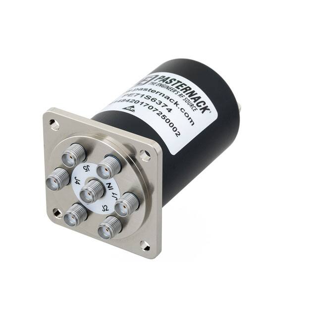 PE71S6374 SP6T NO RELAY TTL DCTO18GHZ SMA