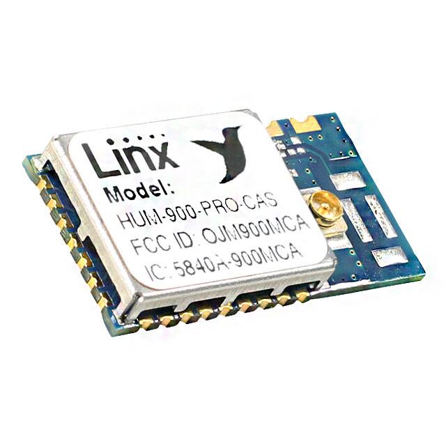 HUM-900-PRO-CAS RF TXRX MOD ISM < 1GHZ CAST SMD