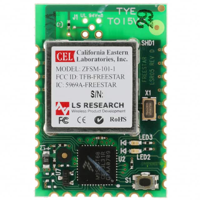 ZFSM-101-1 RF TXRX MOD 802.15.4 TRC ANT SMD