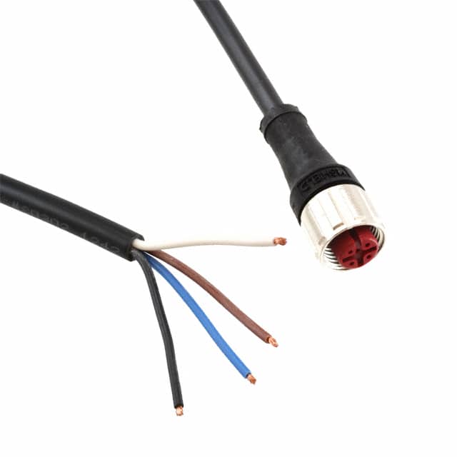 LC05FBS-PVC M12-M12 4P STR PVC CBL SHTH 5M