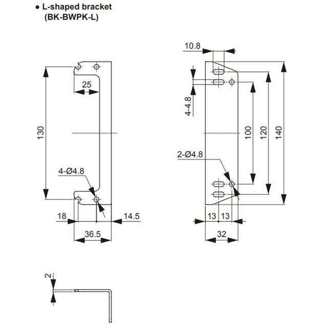 BK-BWPK-L BWPK L-SHAPED BRACKET