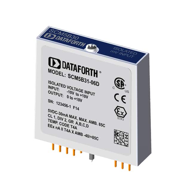 SCM5B31-06D VOLTAGE INPUT MODULES, NARROW BW