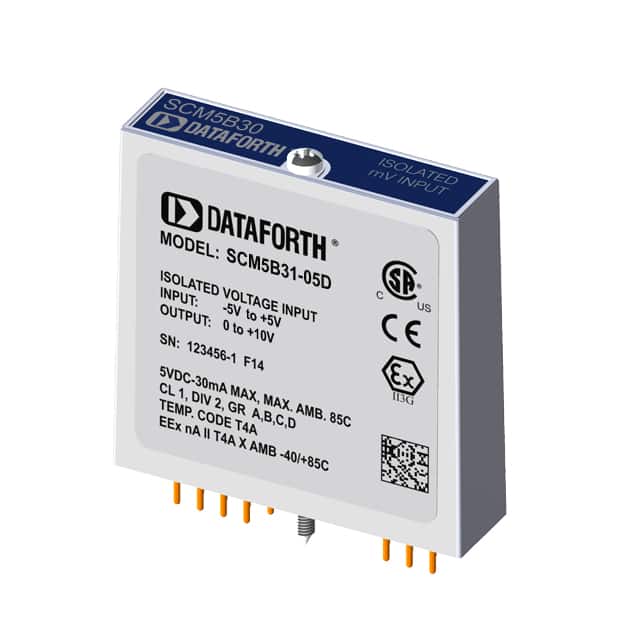 SCM5B31-05D VOLTAGE INPUT MODULES, NARROW BW