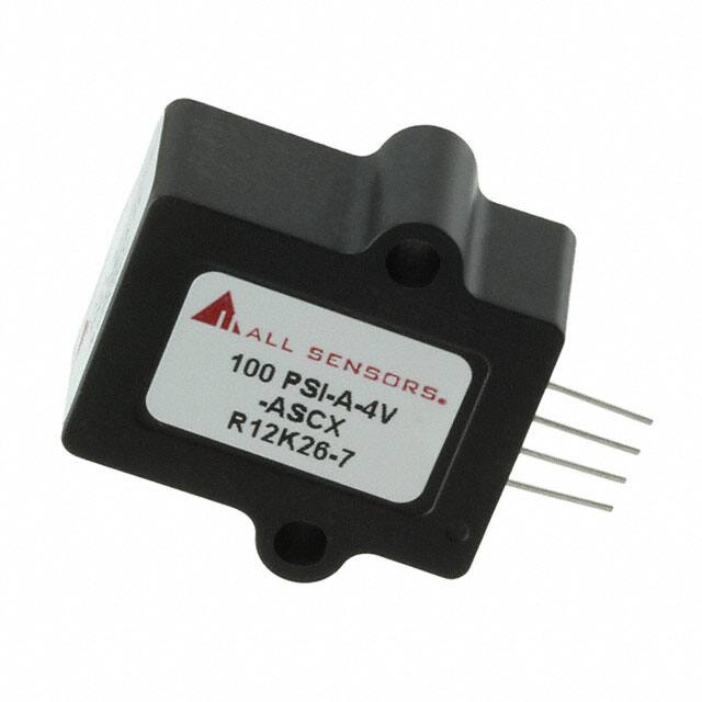 100 PSI-A-4V-ASCX SENSOR 100PSIA 0.19" 4.75V 4SIP
