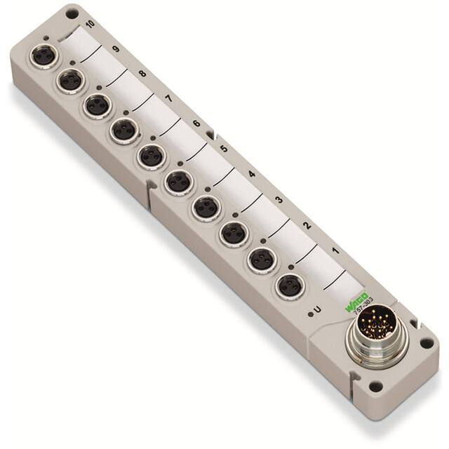 757-343 M8 SENSOR/ACTUATOR BOX; 4-WAY; 3