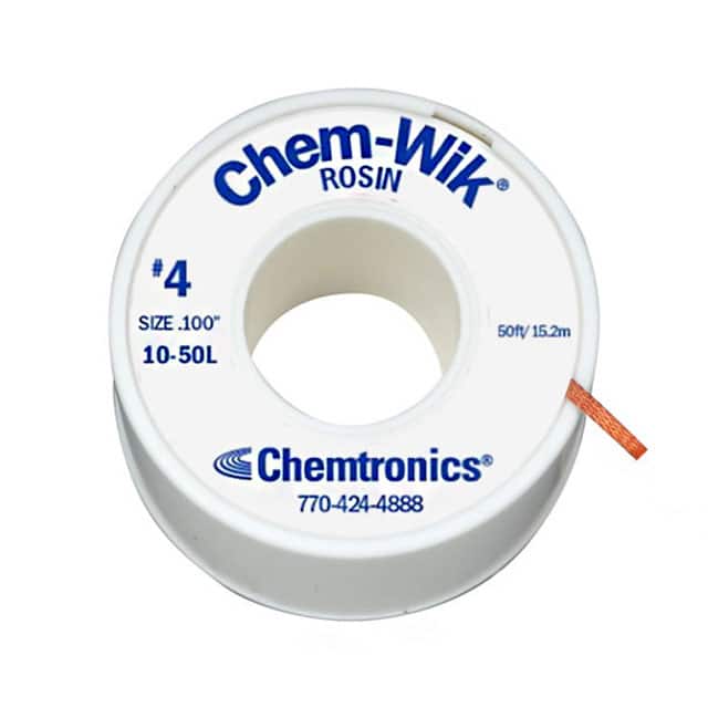 10-50L DESOLDER BRAID ROSIN 0.1" 50'