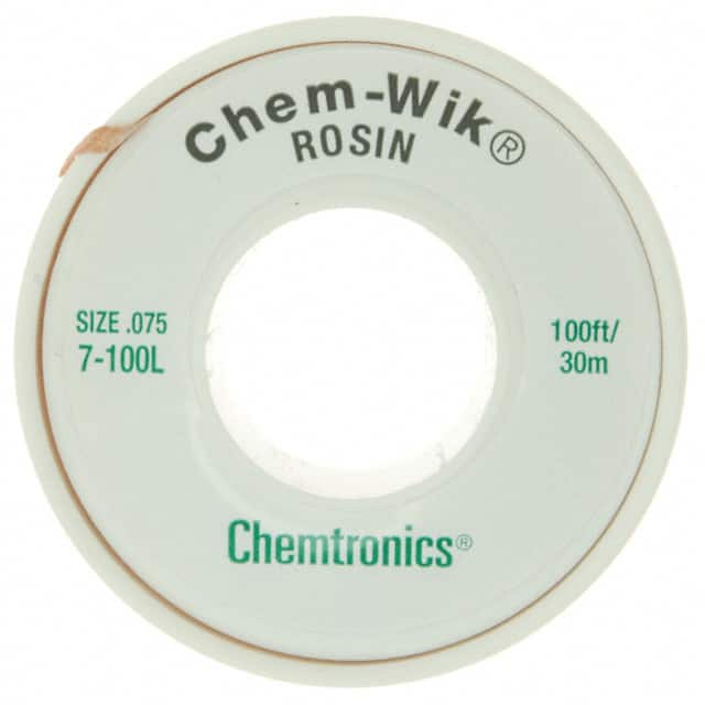 7-100L DESOLDER BRAID ROSIN 0.075" 100'