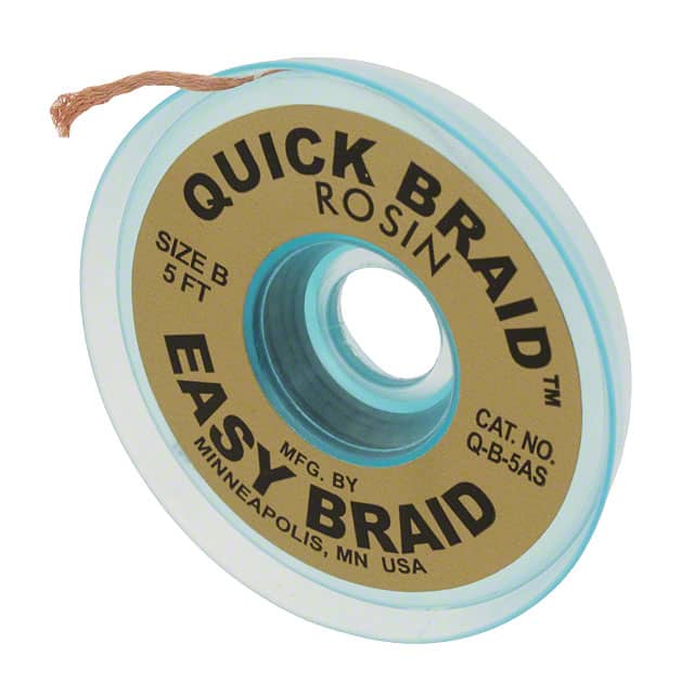 Q-B-5AS DESOLDER BRAID ROSIN 0.05" 5'