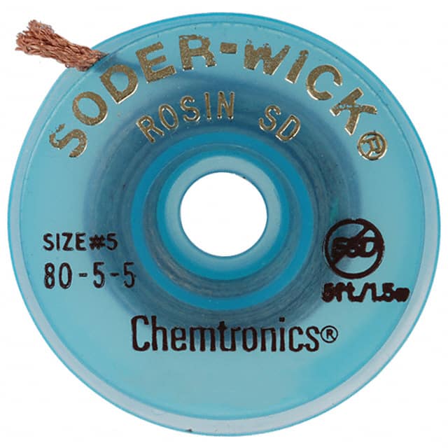80-5-5 DESOLDER BRAID ROSIN 0.145" 5'
