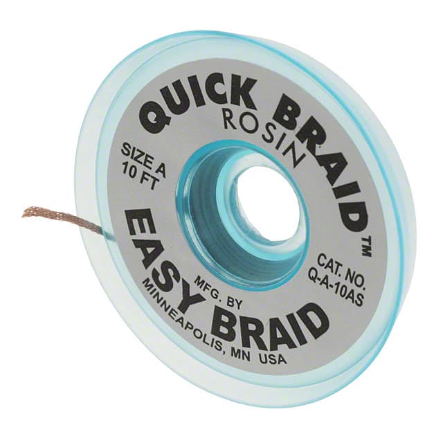 Q-A-10AS DESOLDER BRAID ROSIN 0.025" 10'