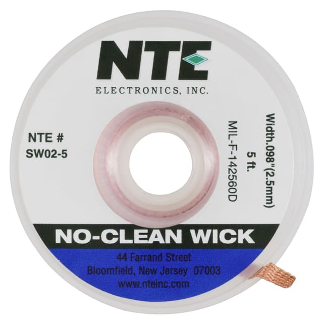 SW02-5 NC WICK #4 BLUE 5FT