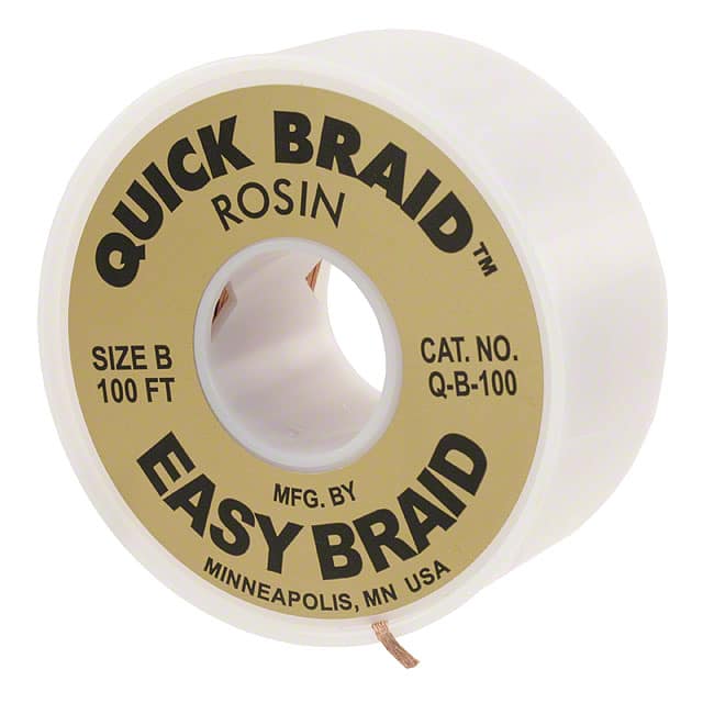 Q-B-100 DESOLDER BRAID ROSIN 0.05" 100'