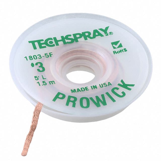 1803-5F DESOLDER BRAID ROSIN 0.075" 5'