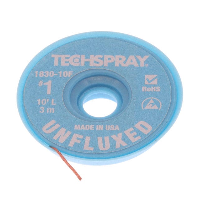 1830-10F DESOLDER BRAID UNFLUX 0.035" 10'