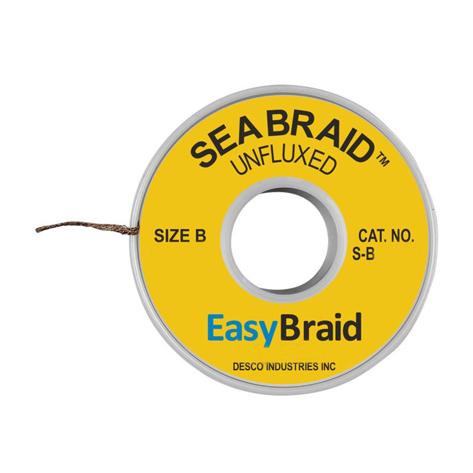S-B-10AS DESOLDER BRAID UNFLUX 0.05" 10'