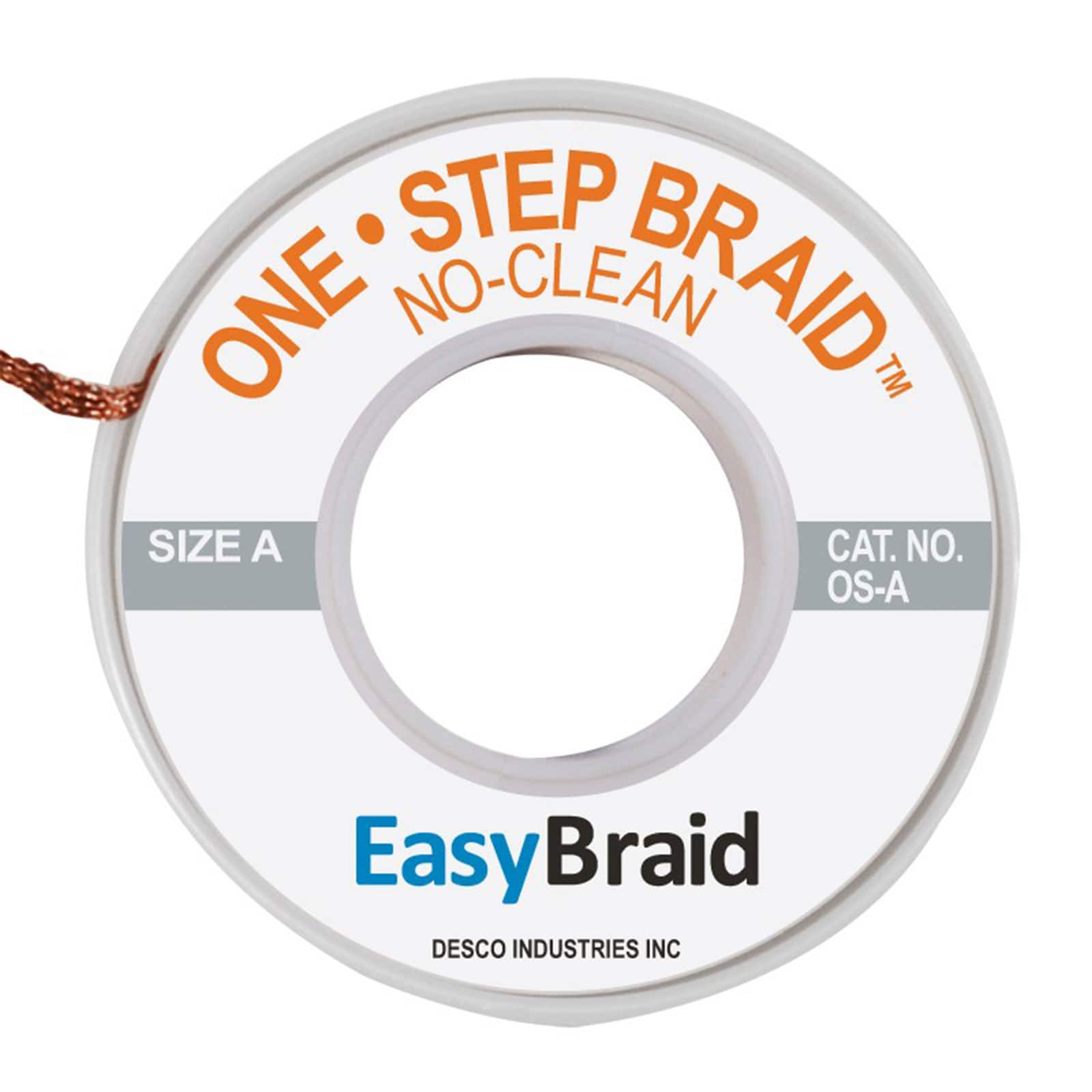 OS-A-25 DESOLDER BRAID NO-CLN 0.025" 25'