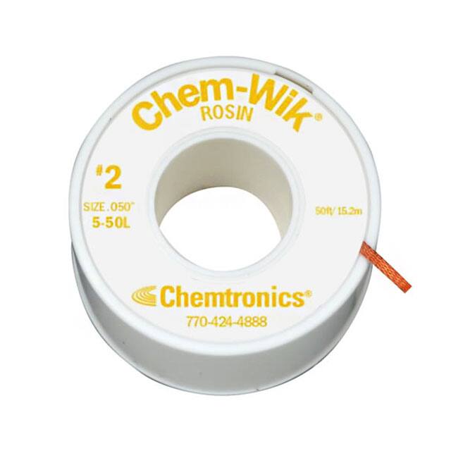 5-50L DESOLDER BRAID ROSIN 0.05" 50'