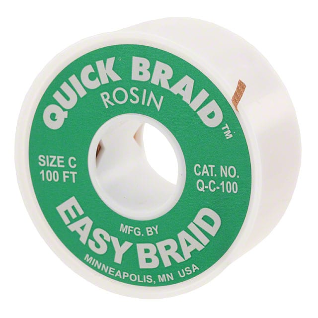 Q-C-100 DESOLDER BRAID ROSIN 0.075" 100'