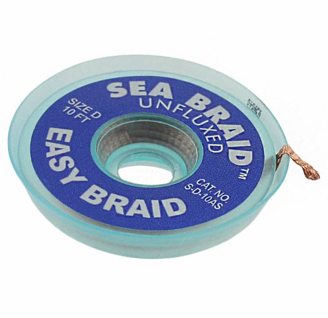 S-D-10AS DESOLDER BRAID UNFLUXED 0.1" 10'