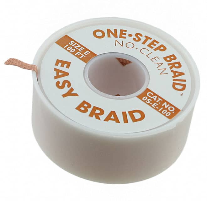 OS-E-100 DESOLDR BRAID NO-CLN 0.125" 100'