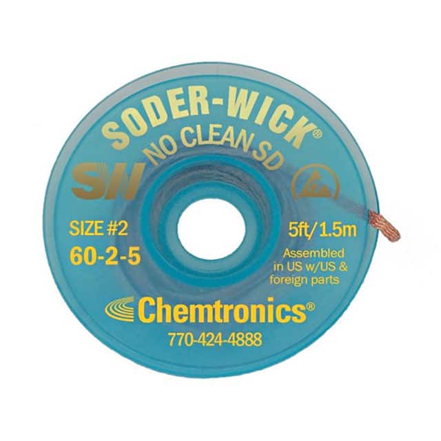 SW16025 DESOLDER BRAID NO-CLN 0.06" 5'