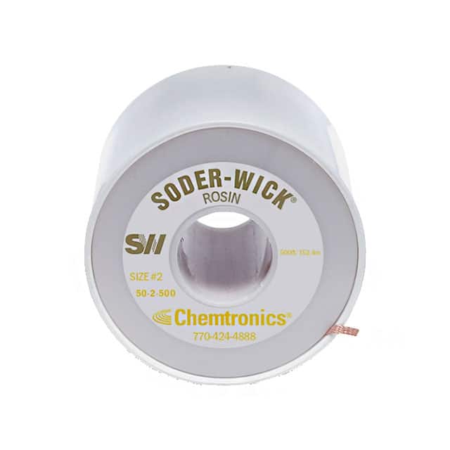50-2-500 DESOLDER BRAID ROSIN 0.06" 500'