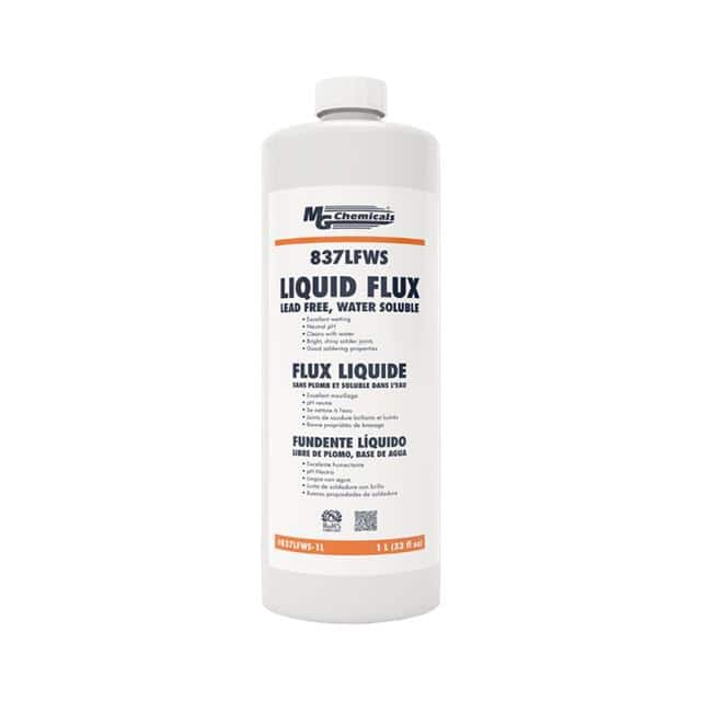 837LFWS-1L LEAD FREE, WATER SOLUBLE FLUX 1L