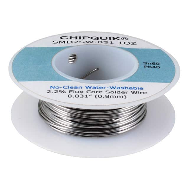 SMD2SW.031 1OZ SOLDER WIRE 60/40 TIN/LEAD NO-CL