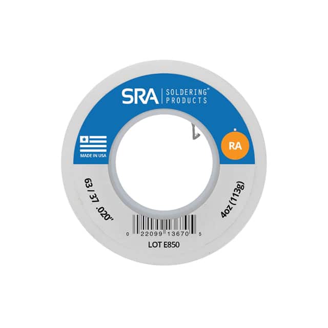 WBRA633720-4OZ WIRE SOLDER , ROSIN ACTIVATED, 6