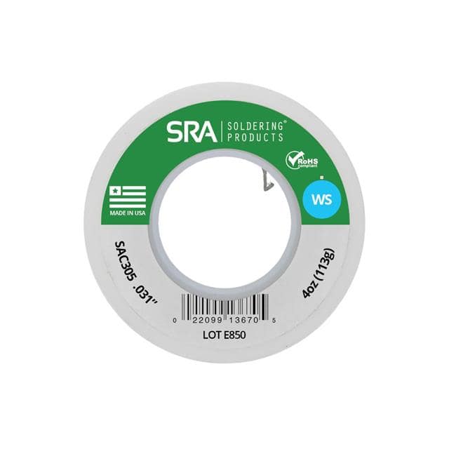 WBWSSAC31-4OZ SOLDER NC SAC305 .031 4 OZ