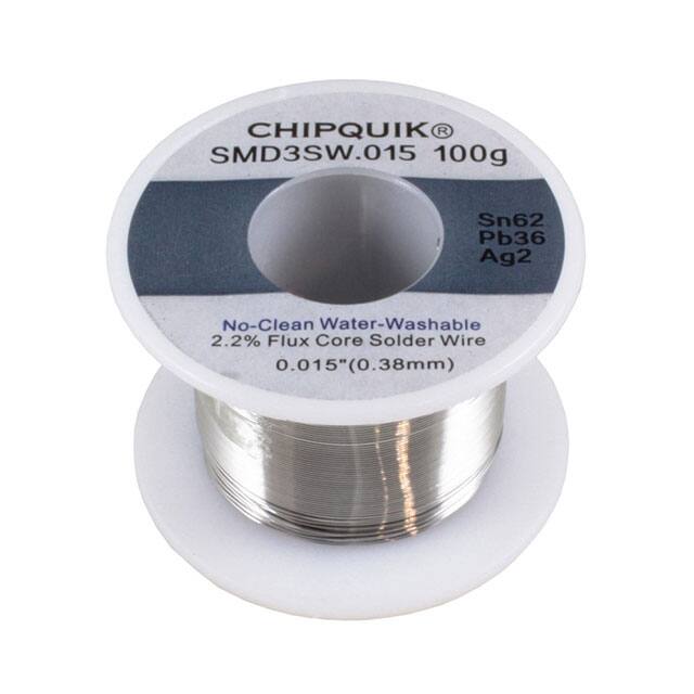 SMD3SW.015 100G SOLDER WIRE 62/36/2 TIN/LEAD/SIL