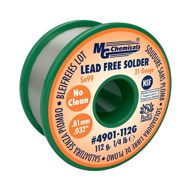 4901-112G SOLDER LF SN99 21GAUGE .25LBS