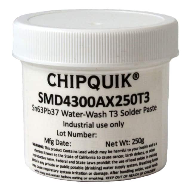 SMD4300AX250T3 SOLDER PASTE SN63/PB37 250G
