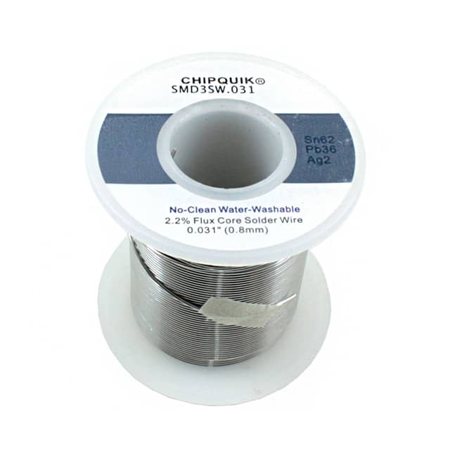 SMD3SW.031 8OZ SOLDER WIRE 62/36/2 TIN/LEAD/SIL