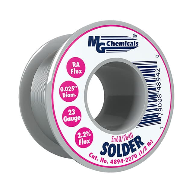 4894-227G SOLDER RA 60/40 .025" 1/2 LB