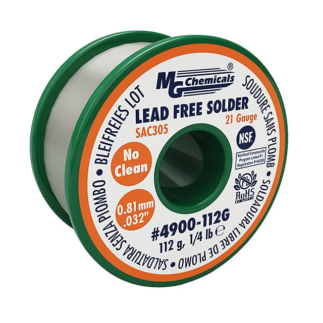 4900-112G SOLDER LF SN96 21GAUGE .25LBS