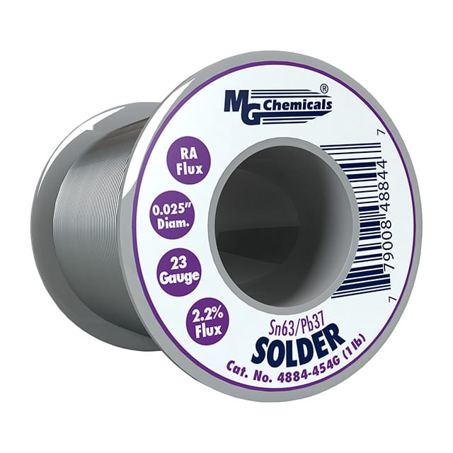 4884-454G SOLDER RA 63/37 .025" 1 LBS