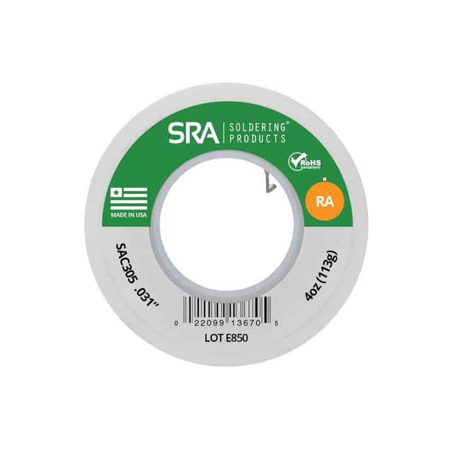 WBRASAC31-4OZ WIRE SOLDER , ROSIN ACTIVATED, S