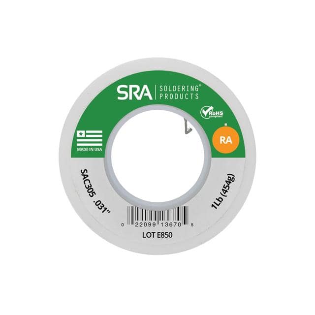WBRASAC31-1LB SOLDER ROSIN SAC305 .031 1 LB