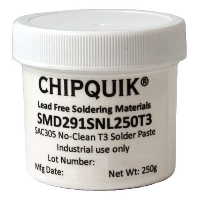 SMD291SNL250T3 SOLDER PASTE SAC305 250G T3