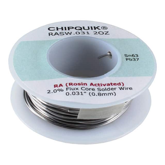 RASW.031 2OZ SOLDER WIRE 63/37 TIN/LEAD ROSIN