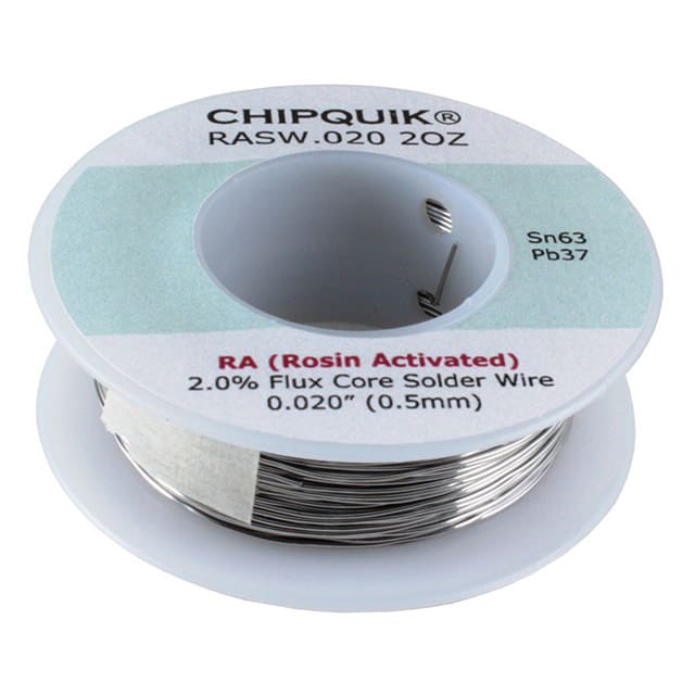 RASW.020 2OZ SOLDER WIRE 63/37 TIN/LEAD ROSIN