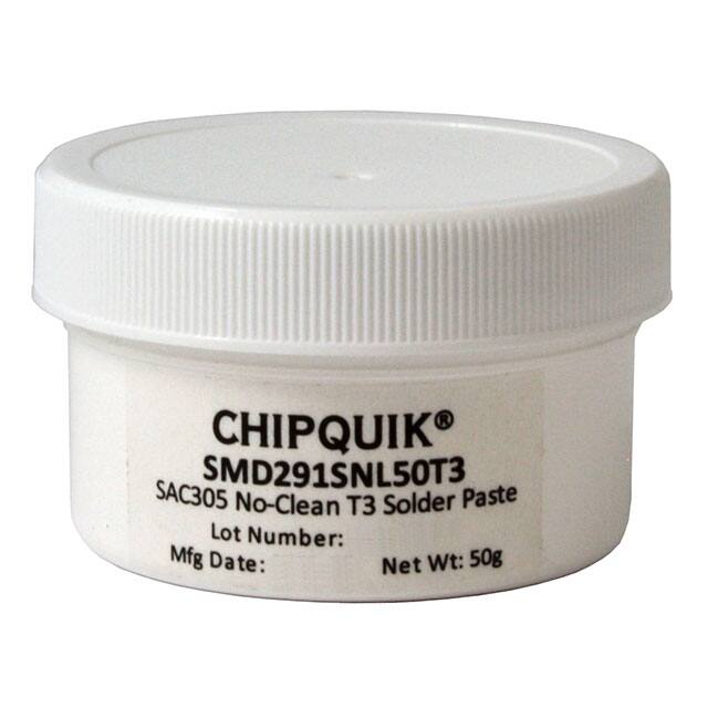 SMD291SNL50T3 SLDR PASTE NO-CLN SAC305 50G